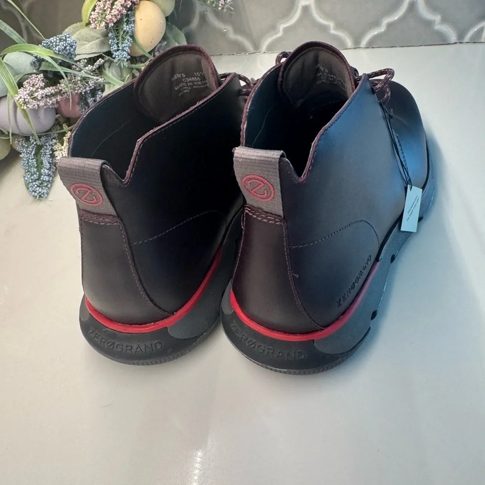 Cole Haan Men's Zerogrand Waterproof Chukka Boot - Pinot/Magnet